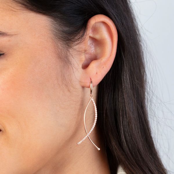 Orecchini A Perno NKlaus In Oro Giallo 585 (14kt) Con Zircone Smeraldo 5mm - Chiusura A Farfalla